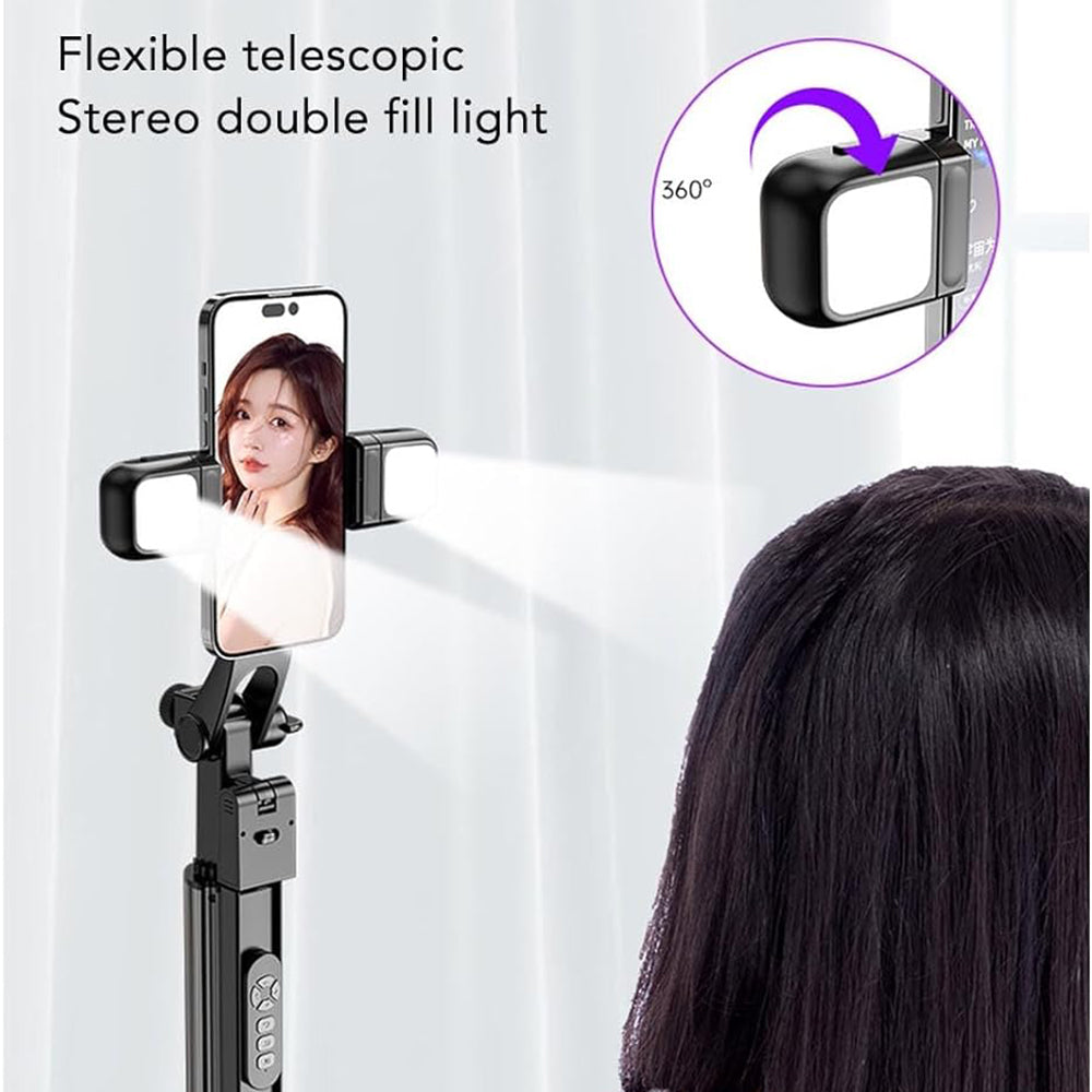 Selfie Stick Bluetooth Techsuit K30S, Universal, Musta