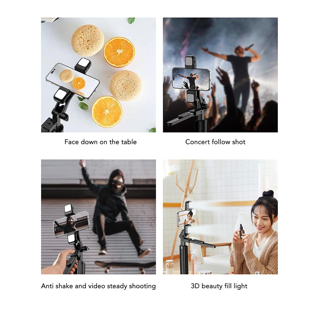 Selfie Stick Bluetooth Techsuit K30S, Universal, Musta