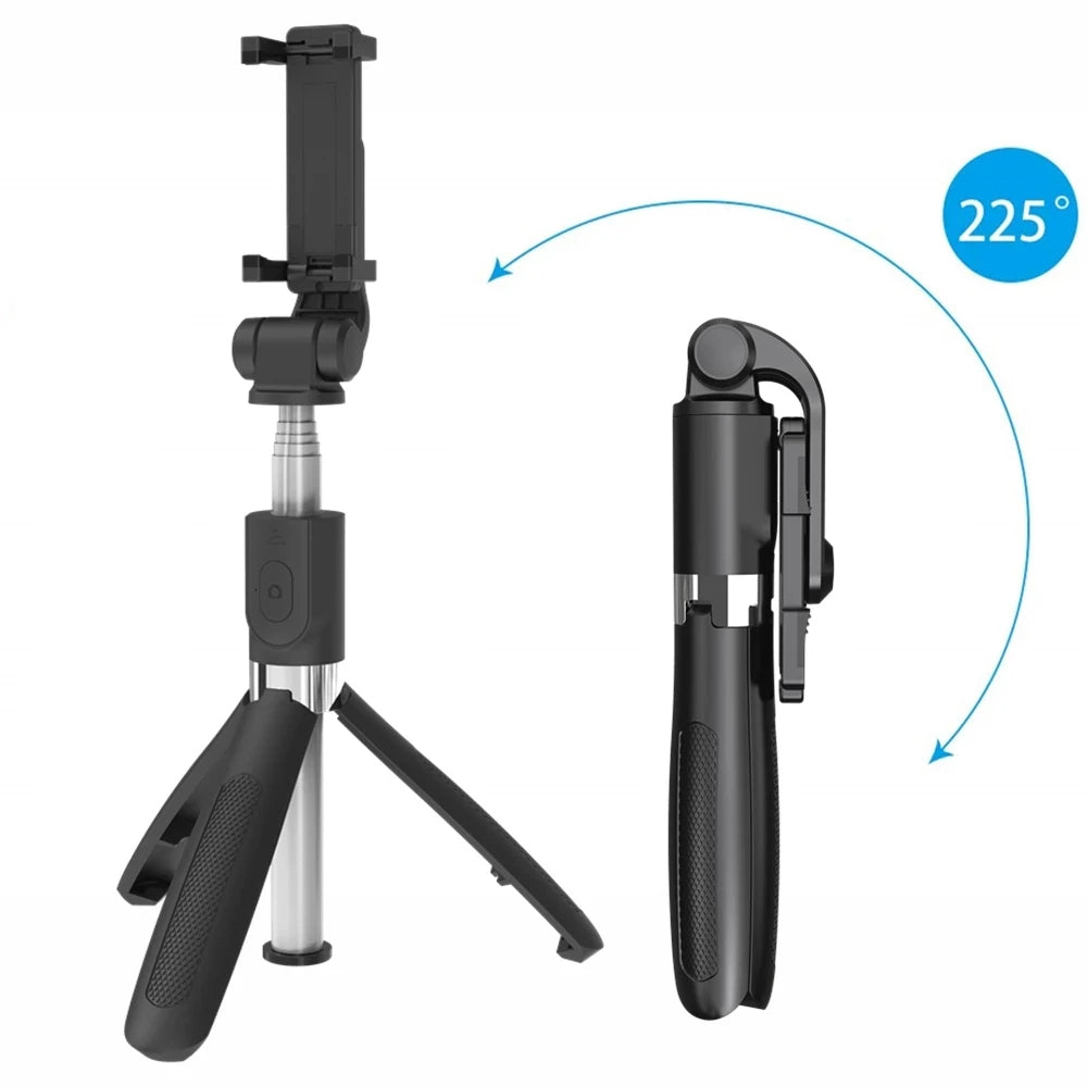 Selfie Stick Bluetooth Techsuit L01, Universal, Musta