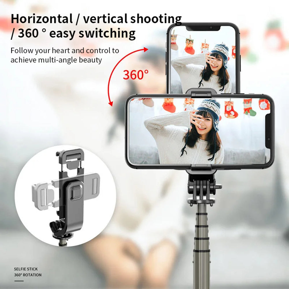 Selfie Stick Bluetooth Techsuit L03, Universal, Musta