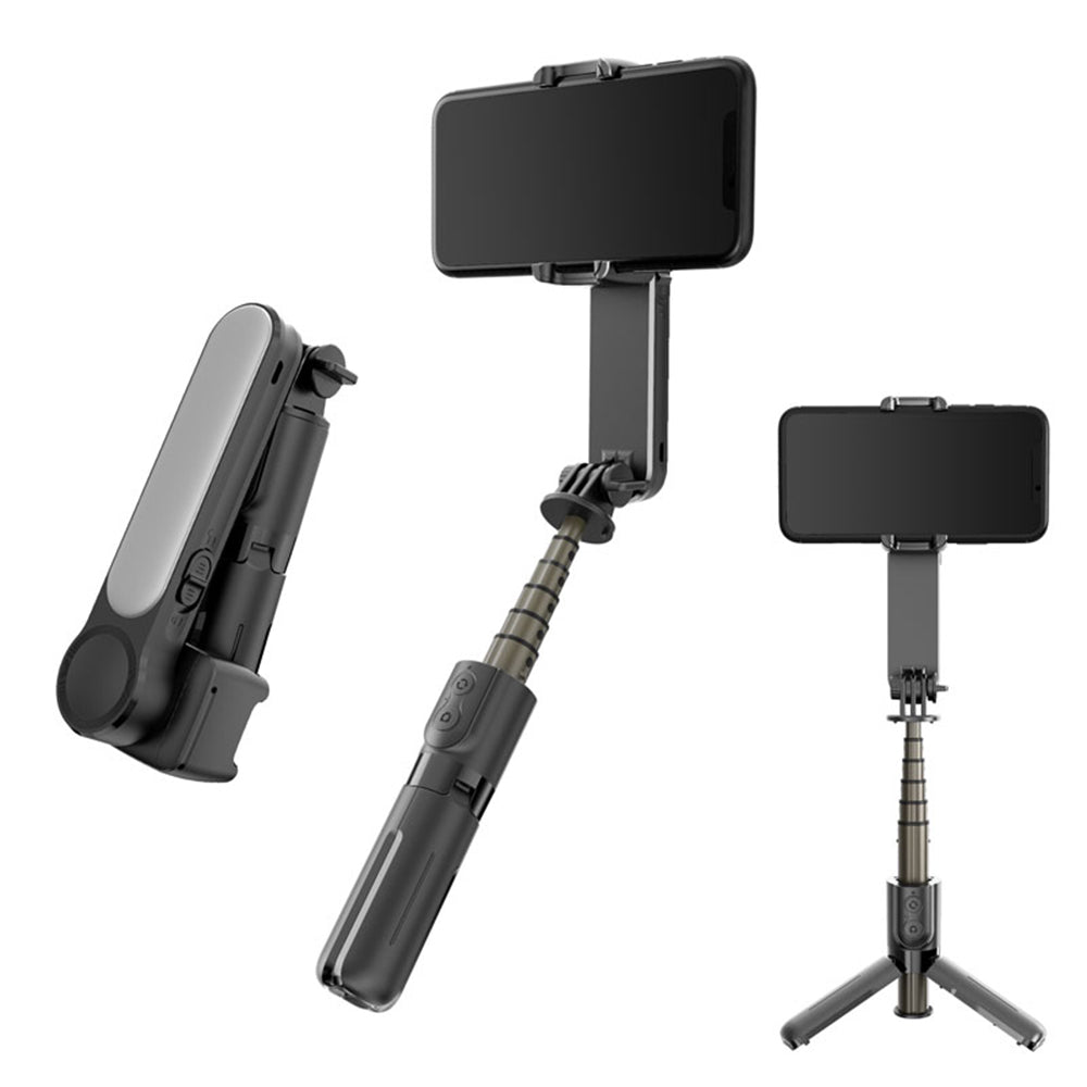 Gimbal Stabilisaattori Bluetooth Techsuit L09 Gimbal, Universal, Musta