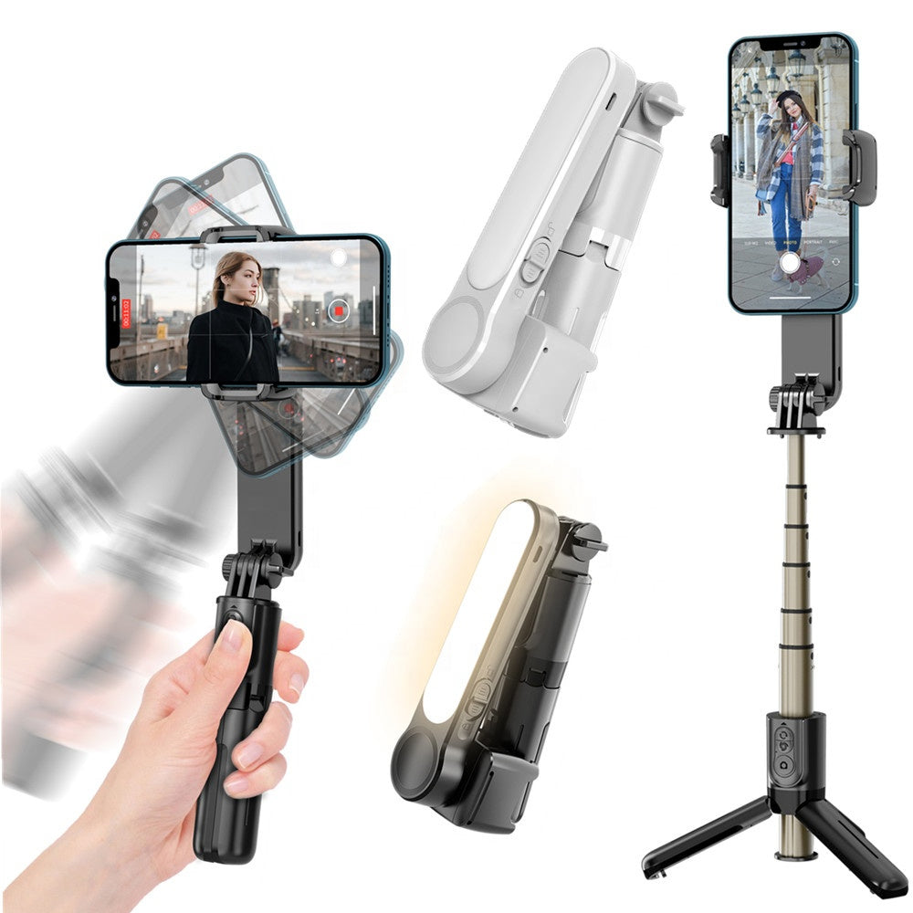 Gimbal Stabilisaattori Bluetooth Techsuit L09 Gimbal, Universal, Musta