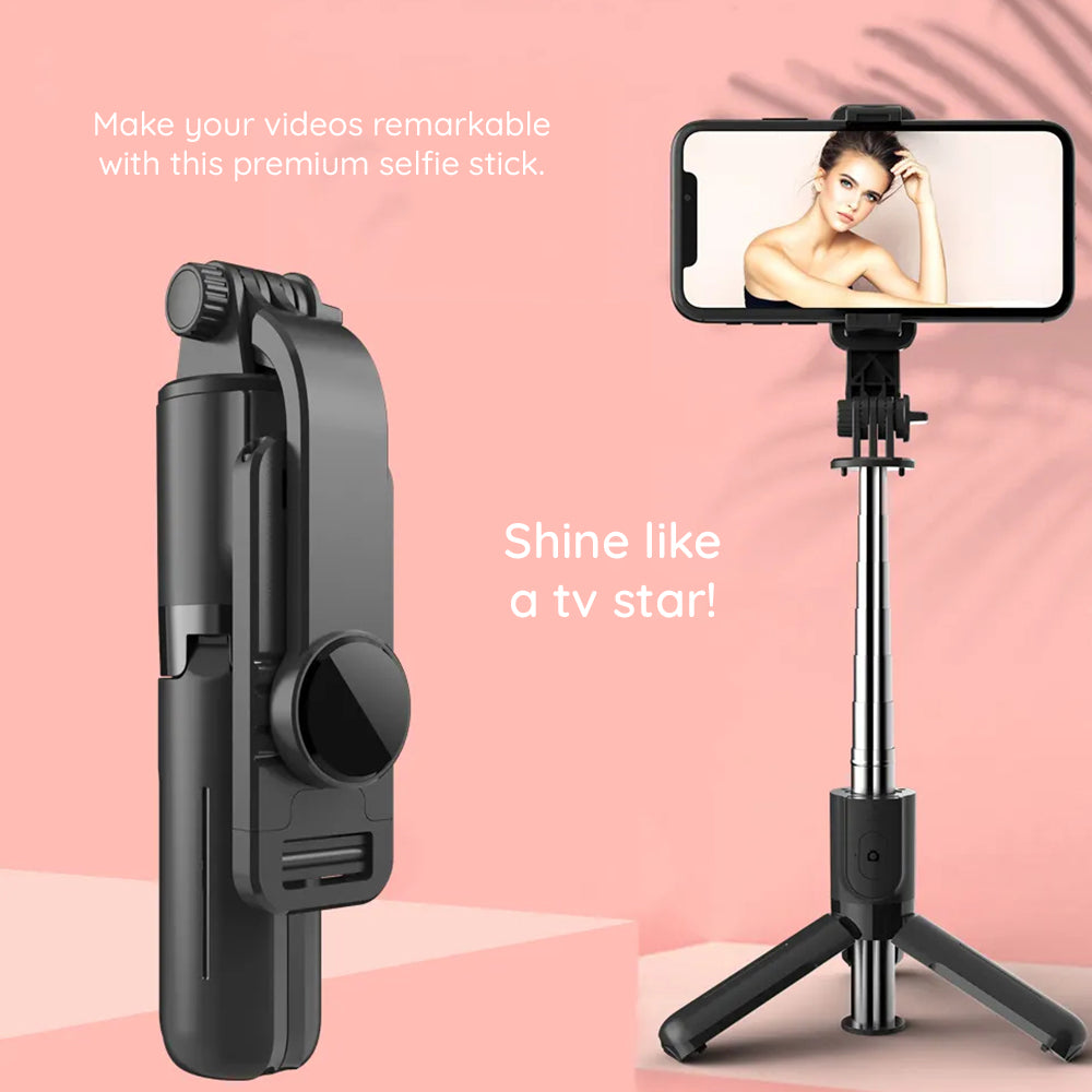 Selfie Stick Bluetooth Techsuit L11, Universal, Musta