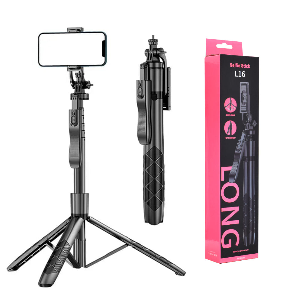 Selfie Stick Bluetooth Techsuit L16, Universal, Musta