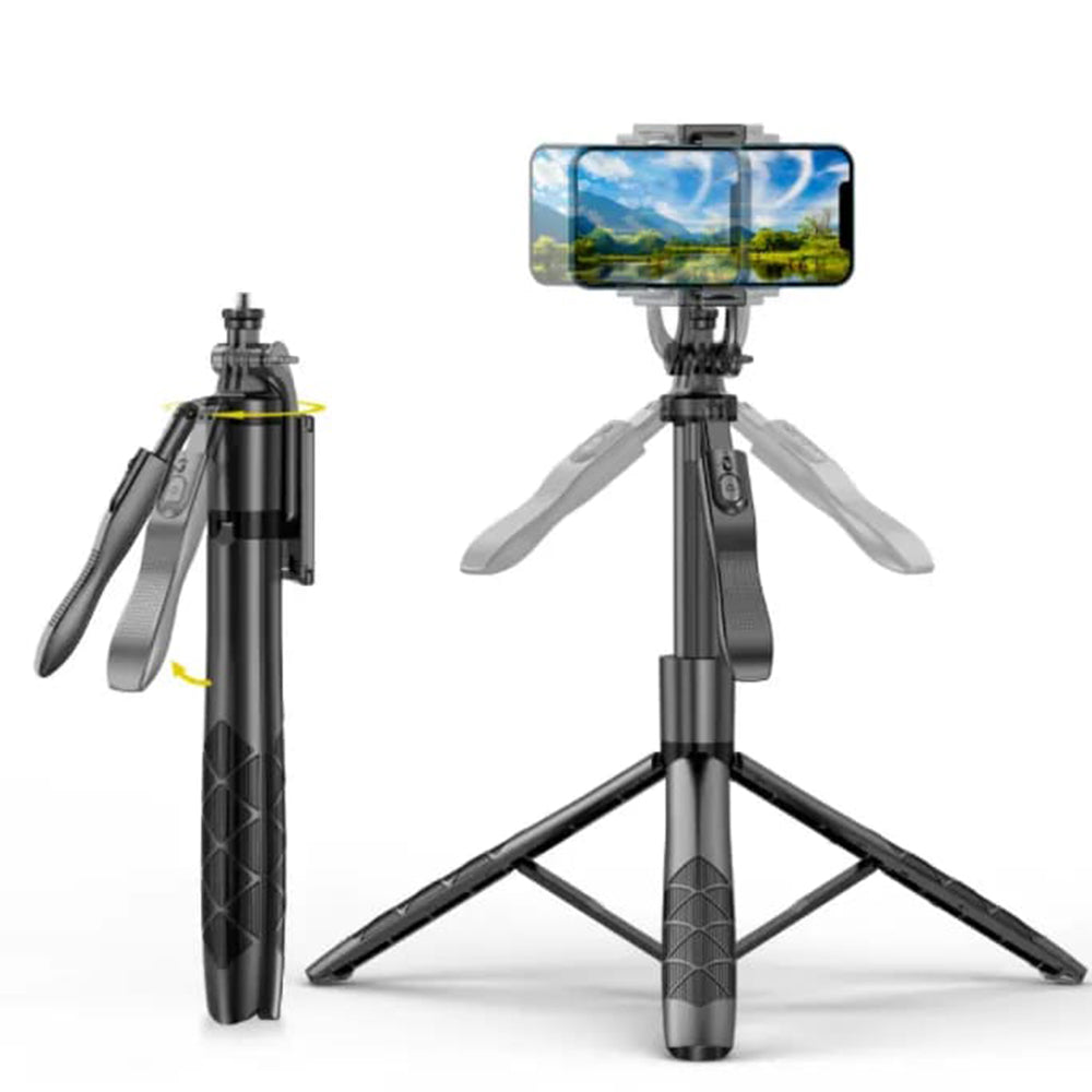 Selfie Stick Bluetooth Techsuit L16, Universal, Musta