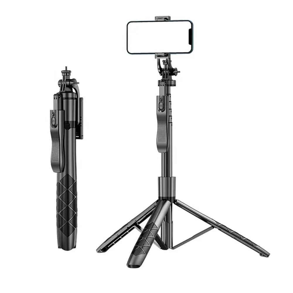 Selfie Stick Bluetooth Techsuit L16, Universal, Musta