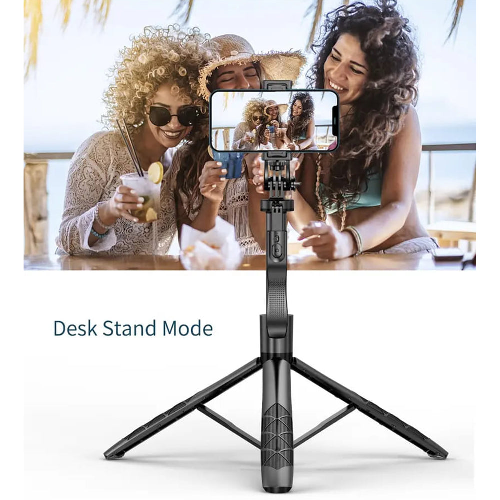 Selfie Stick Bluetooth Techsuit L16, Universal, Musta