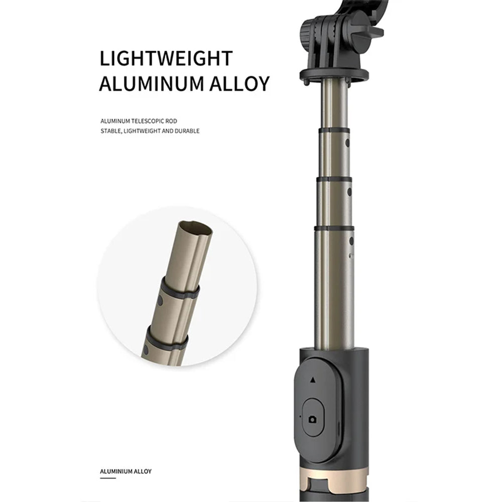 Selfie Stick Bluetooth Techsuit Q03, Universal, Musta