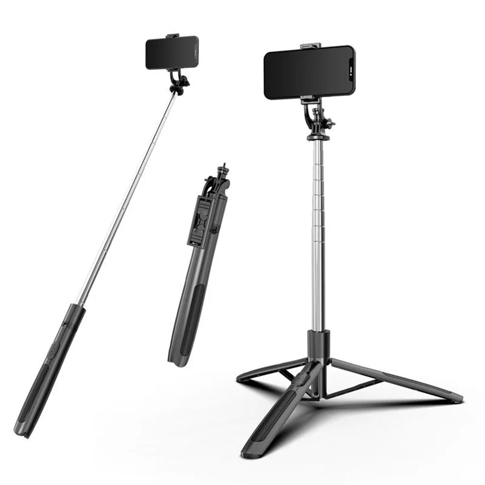 Selfie Stick Bluetooth Techsuit Q05, Universal, Musta