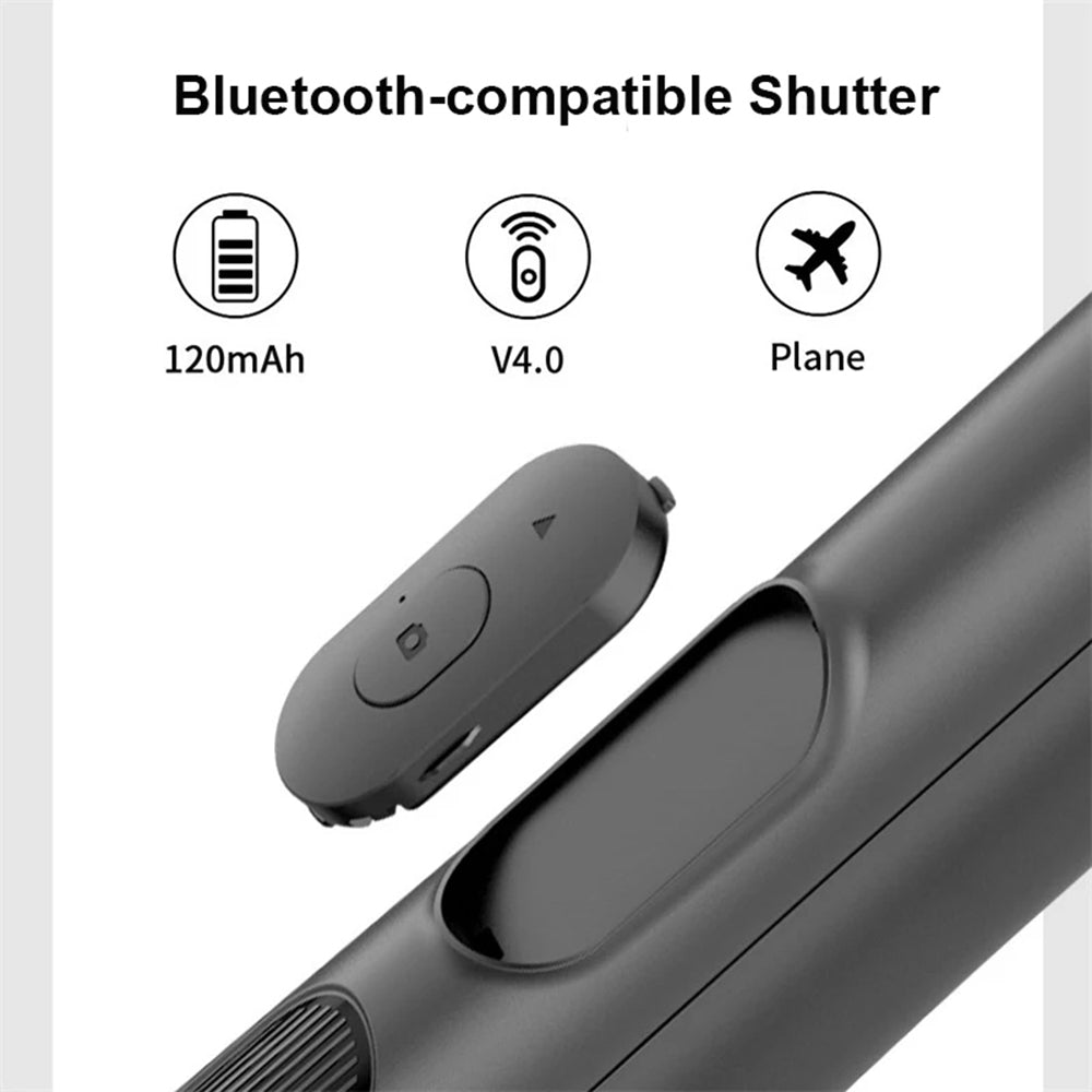 Selfie Stick Bluetooth Techsuit Q05, Universal, Musta