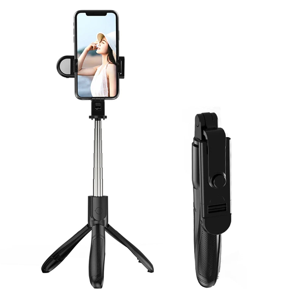 Selfie Stick Bluetooth Techsuit S01-S, Universal, Musta