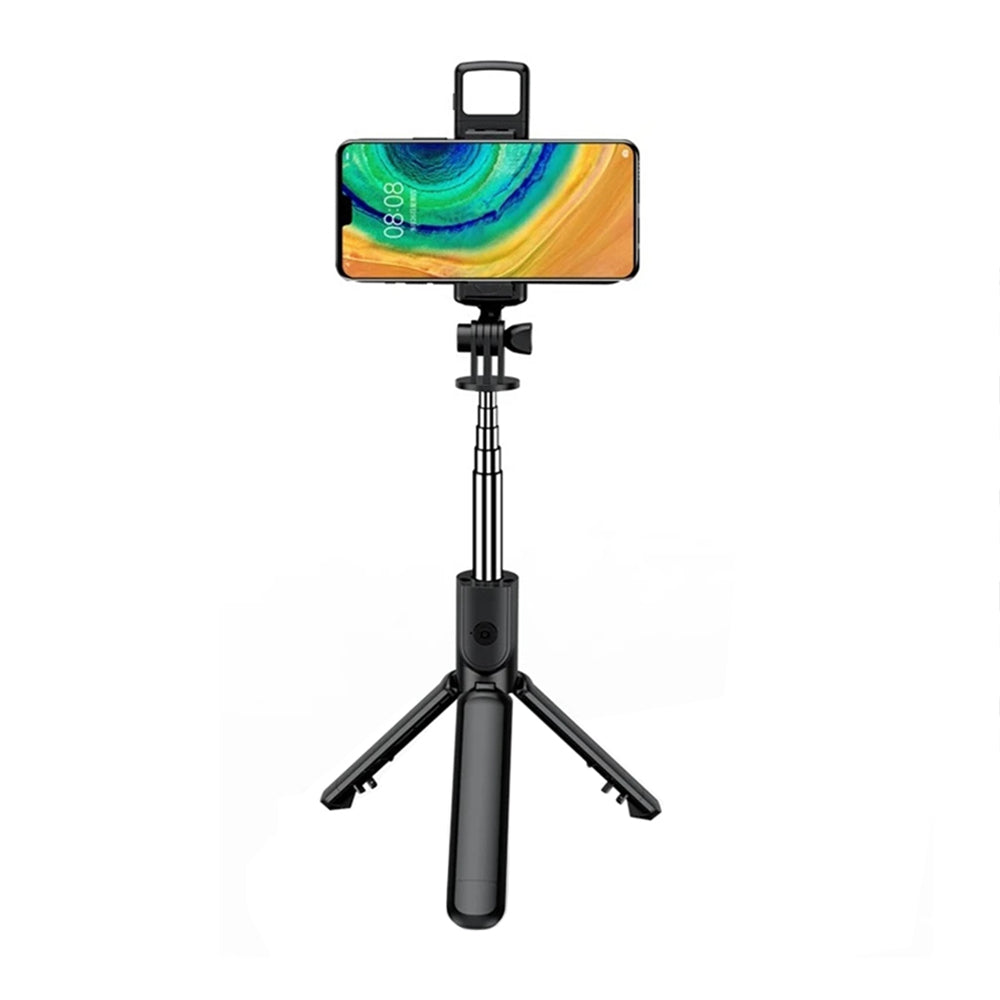 Selfie Stick Bluetooth Techsuit S03-S, Universal, Musta