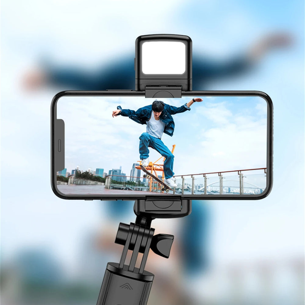 Selfie Stick Bluetooth Techsuit S03-S, Universal, Musta