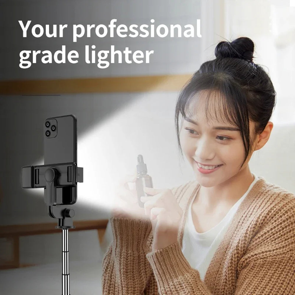 Selfie Stick Bluetooth Techsuit S03-S, Universal, Musta