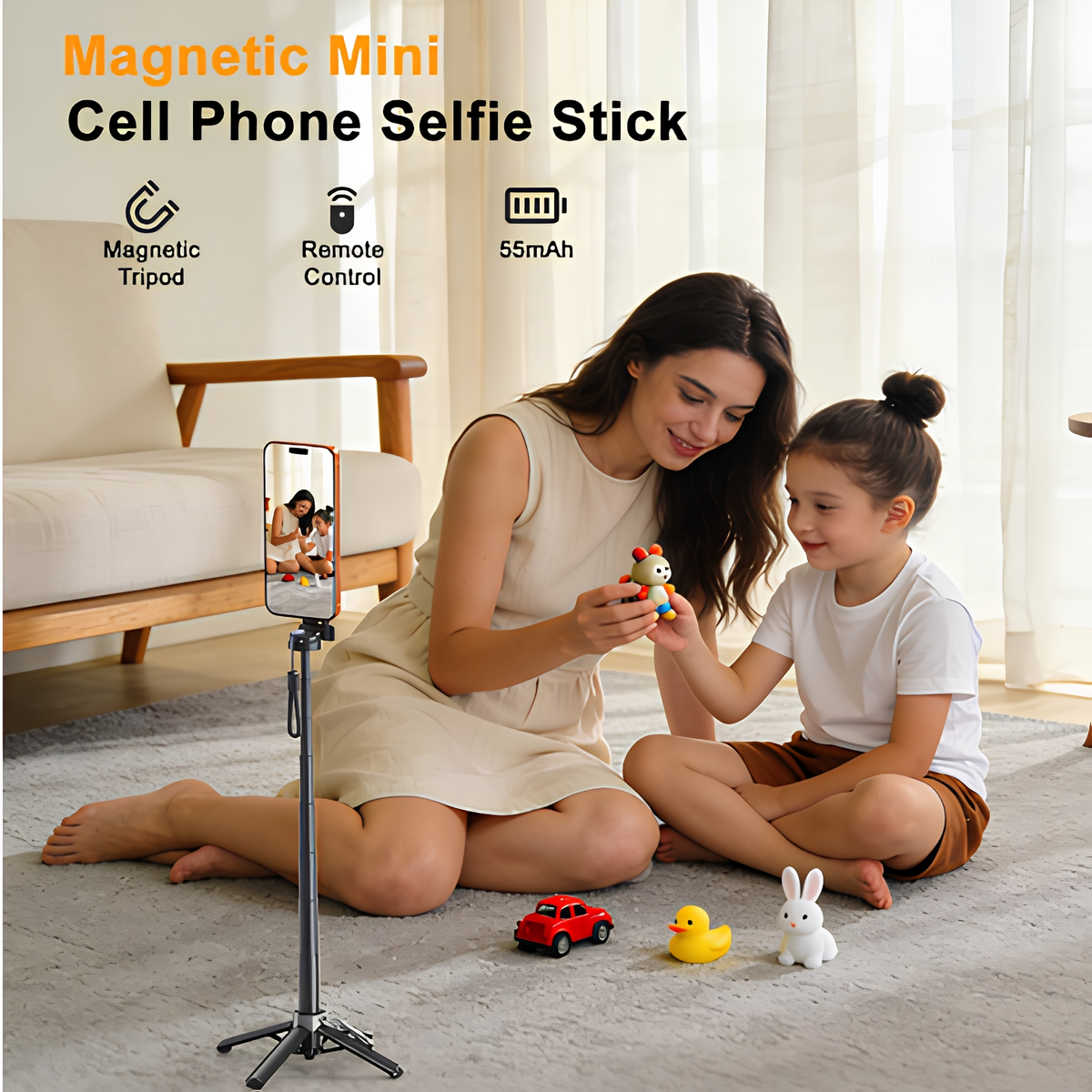 Selfie-tikku Bluetooth XO Design SS25 Pro, Universaali, Musta