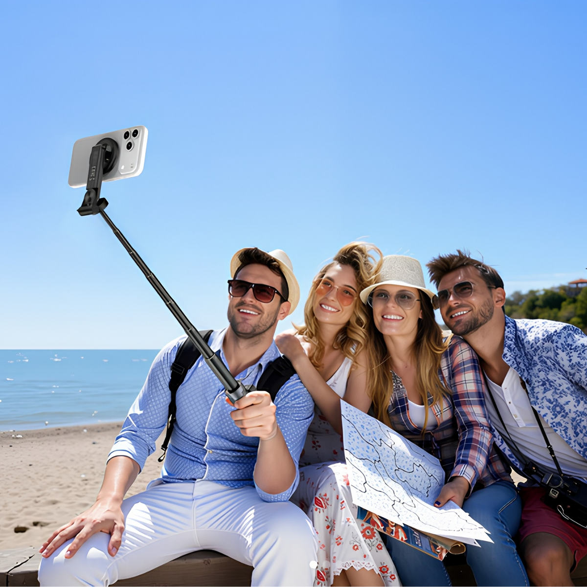 Selfie-tikku Bluetooth XO Design SS25 Pro, Universaali, Musta