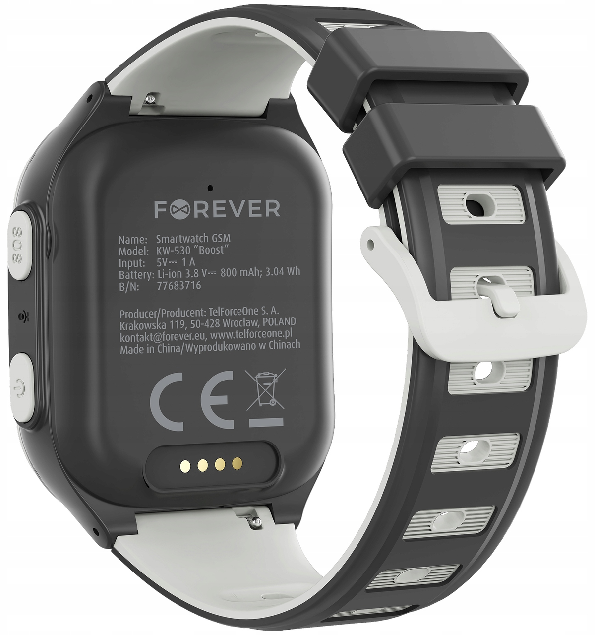 Älykello Forever Kids Boost KW-530 Call, Musta