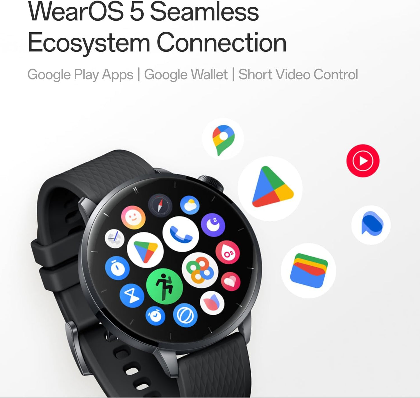 Älykello OnePlus Watch 3, 43 mm, Musta 5491100421