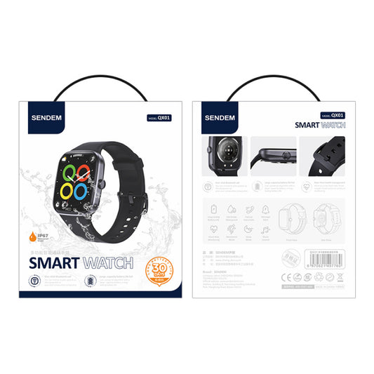 Älykello Sendem QX01, musta