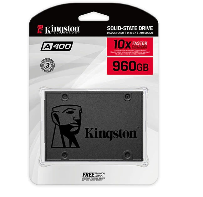 Solid State Drive (SSD) Kingston A400, 960GB, 2,5 tuumaa, SATA III SA400S37/960G