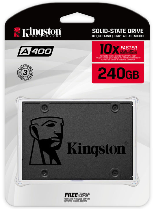 Solid State Drive (SSD) Kingston A400, 240GB, 2.5 tuumaa, SATA III SA400S37/240G