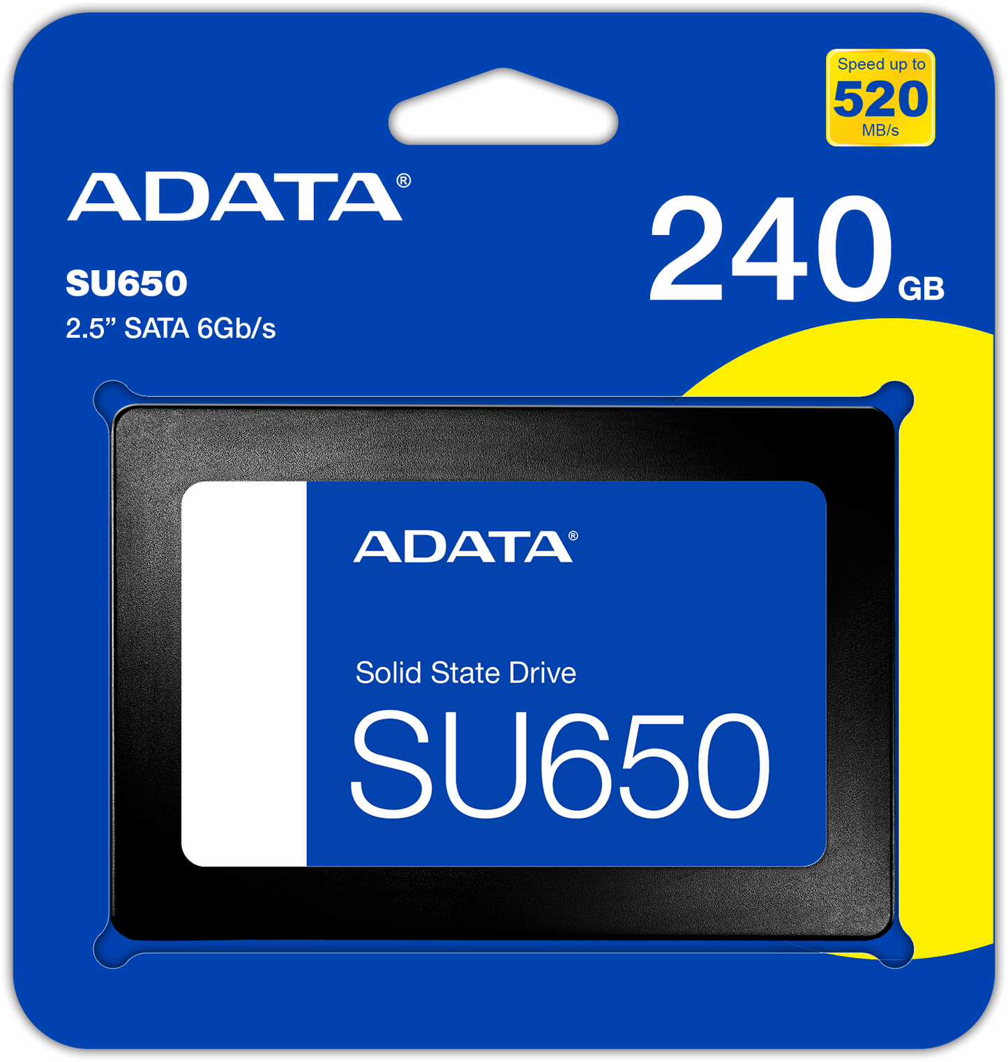 Solid State Drive (SSD) Adata SU650, 240GB, 2.5 tuumaa, SATA III ASU650SS-240GT-R