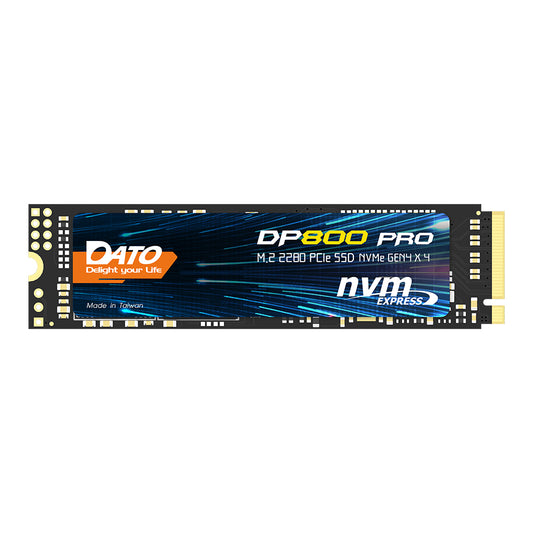 Solid State Drive (SSD) Dato DP800 Pro, NVME M.2 2280, PCIe, 4TB, Musta DP800PSSD-4TB
