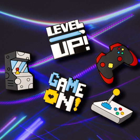 3D OEM GameOn -tarra puhelimen/tabletin suojakuorelle, 5 kappaleen setti, monivärinen