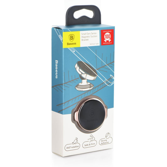 Auton magneettinen Baseus Small Ears Bracket, musta SUER-B01