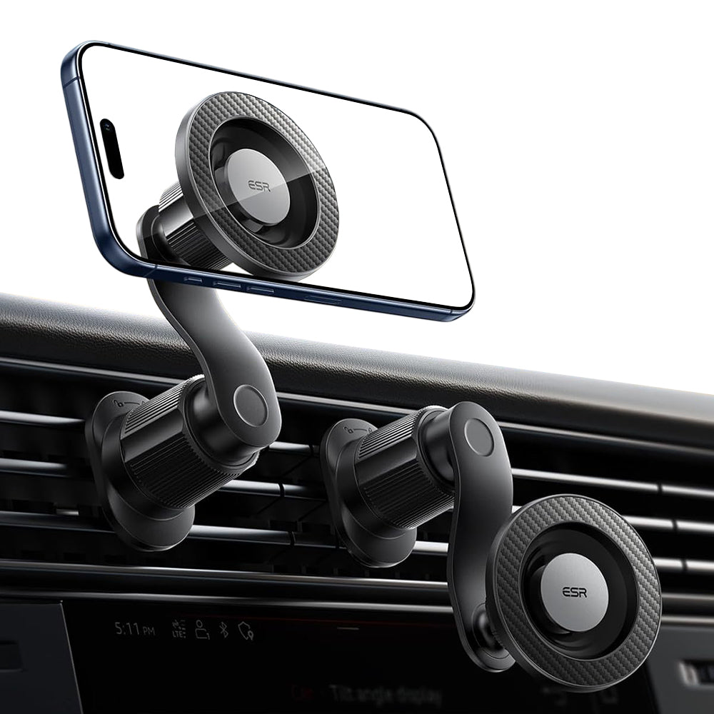 Magneettinen ESR OmniLock Vent -autoteline, Universaali, Musta