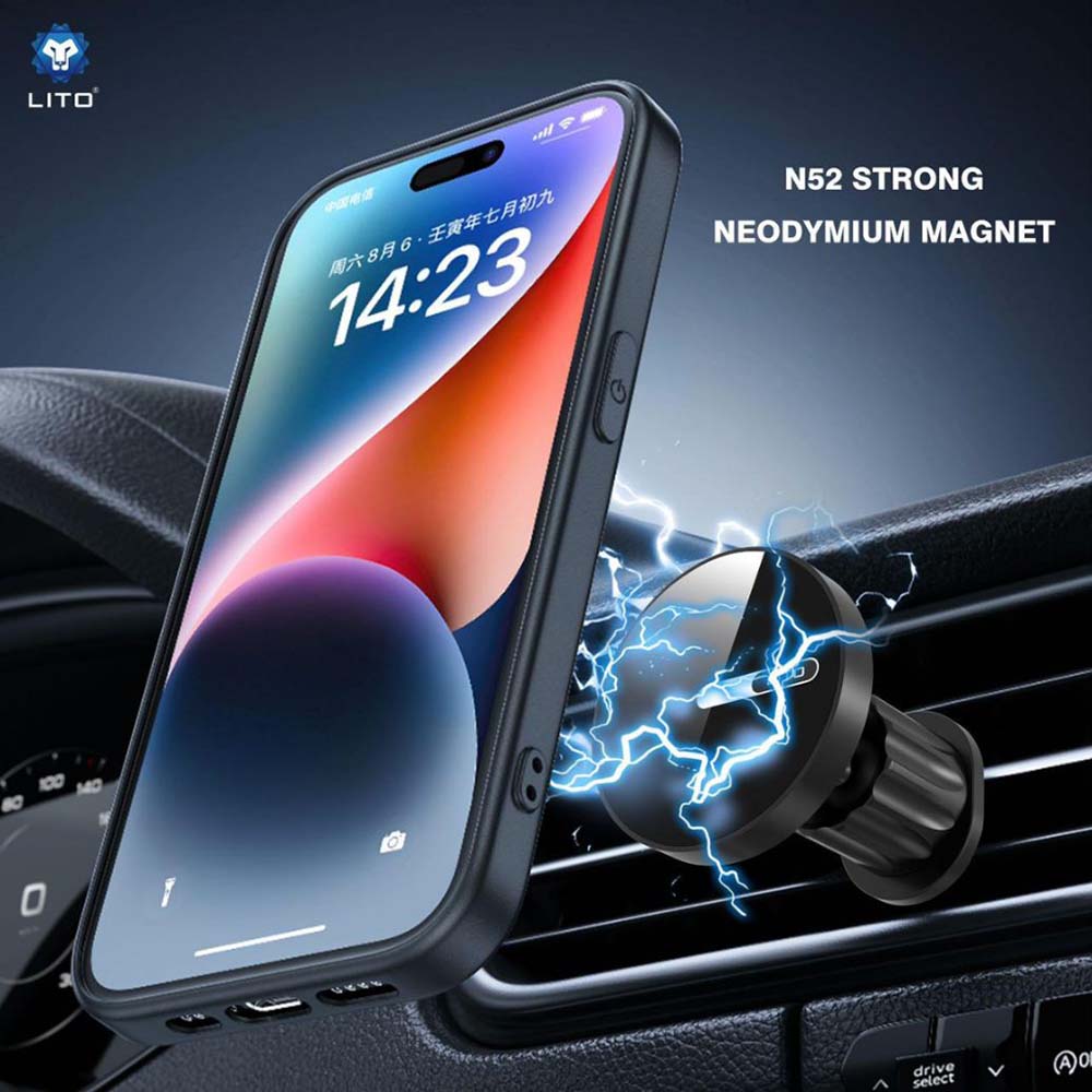 Magneettinen Autoteline Lito LT-W05, Universaali, Musta