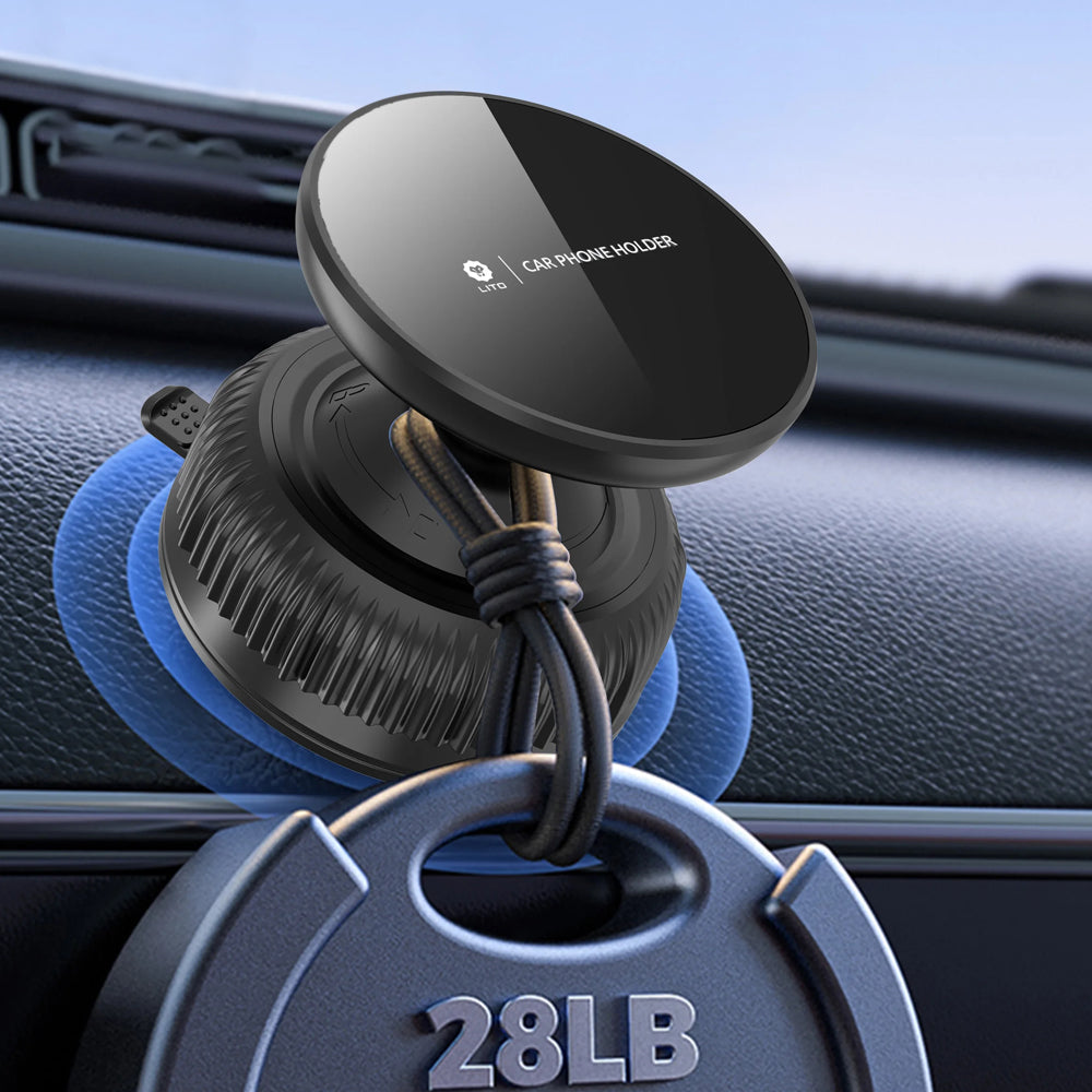 Magneettinen Autoteline Lito LT-W12, Universaali, Musta