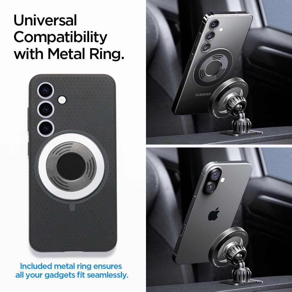 Magneettinen Autoteline Spigen MFT13, Universaali, Hopea ACP08314
