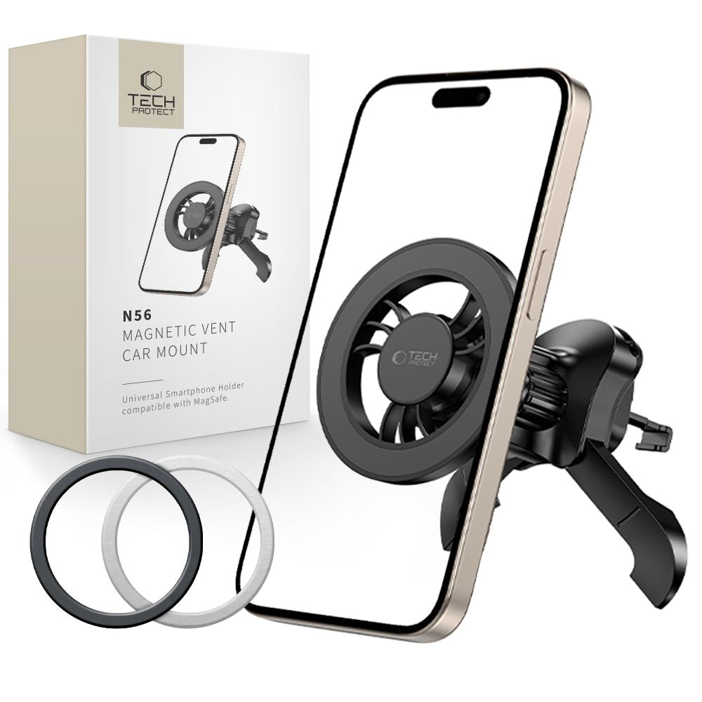 Magneettinen Autoteline Tech-Protect N56 Vent, Universaali, Musta