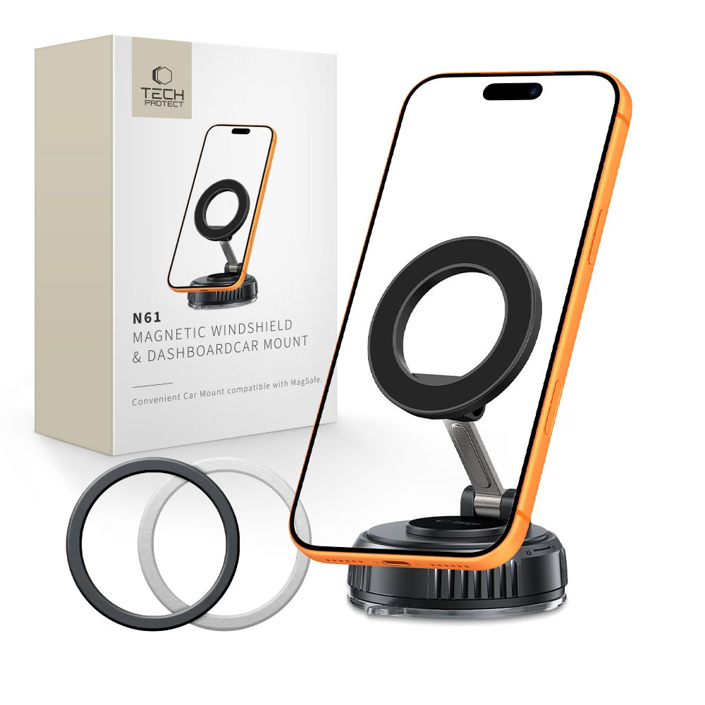 Magneettinen Autoteline Tech-Protect N61, Universaali, Musta