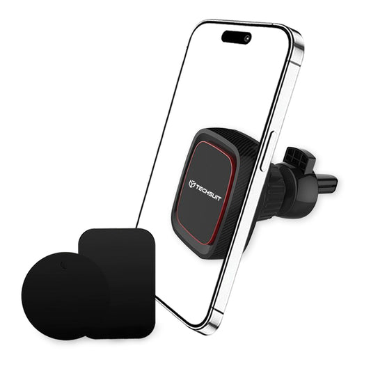 Magneettinen Auto Teline Techsuit S5, Universaali, Musta Punainen