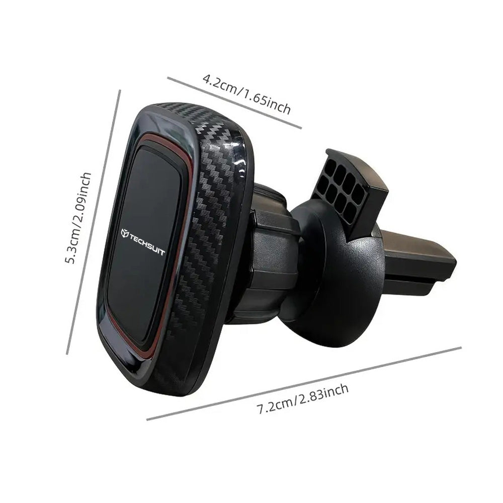 Magneettinen Auto Teline Techsuit S5, Universaali, Musta Punainen