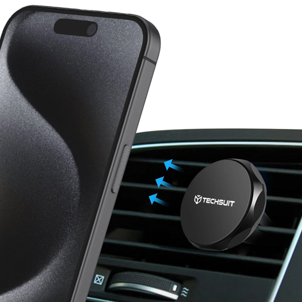 Magneettinen Auto Teline Techsuit S9, Universaali, Hopea
