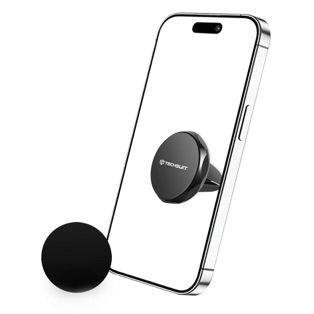 Magneettinen Auto Teline Techsuit S9, Universaali, Hopea