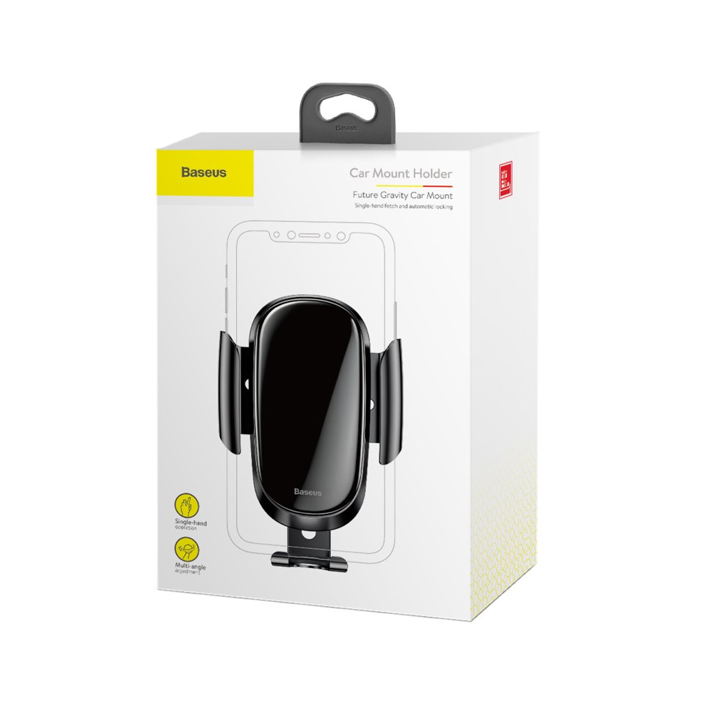 Baseus Future Gravity Car Mount, Universal, musta SUYL-WL01