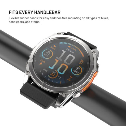 Fixed-pyöräteline Garmin Watch 22mm / Edge Computer, Musta