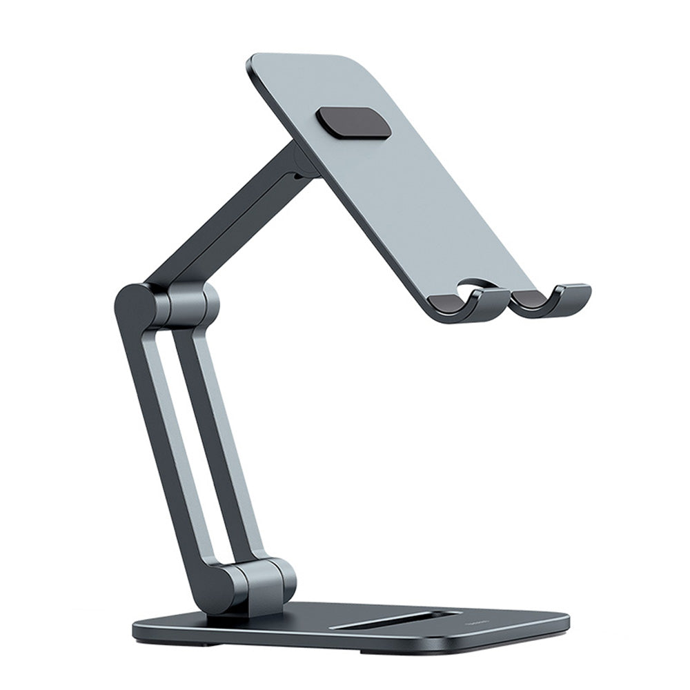 Baseus Biaxial -työpöydän teline puhelimelle / tabletille, universaali, harmaa LUSZ000013