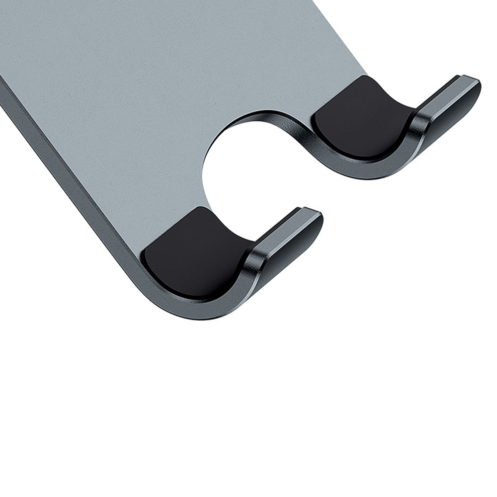 Baseus Biaxial -työpöydän teline puhelimelle / tabletille, universaali, harmaa LUSZ000013