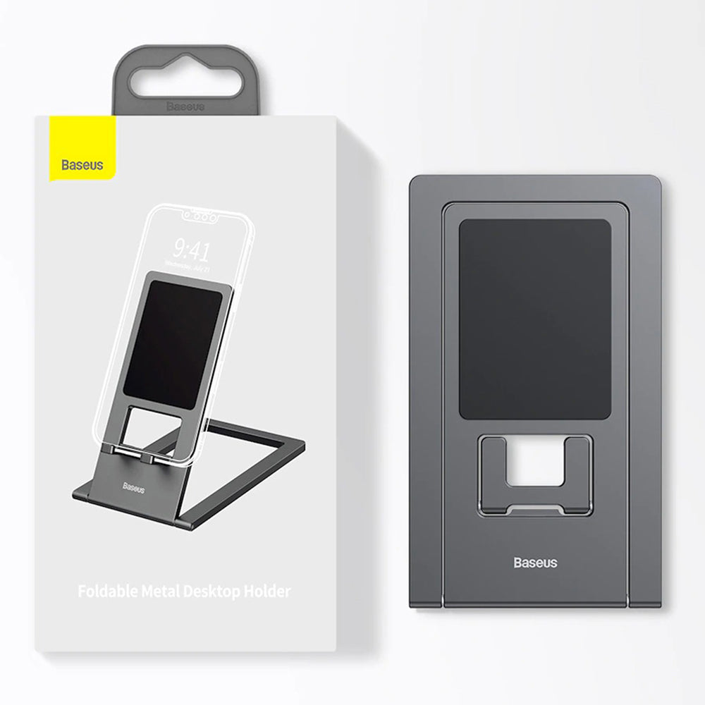Baseus Foldable Universal Pöytäteline, Musta LUKP000013