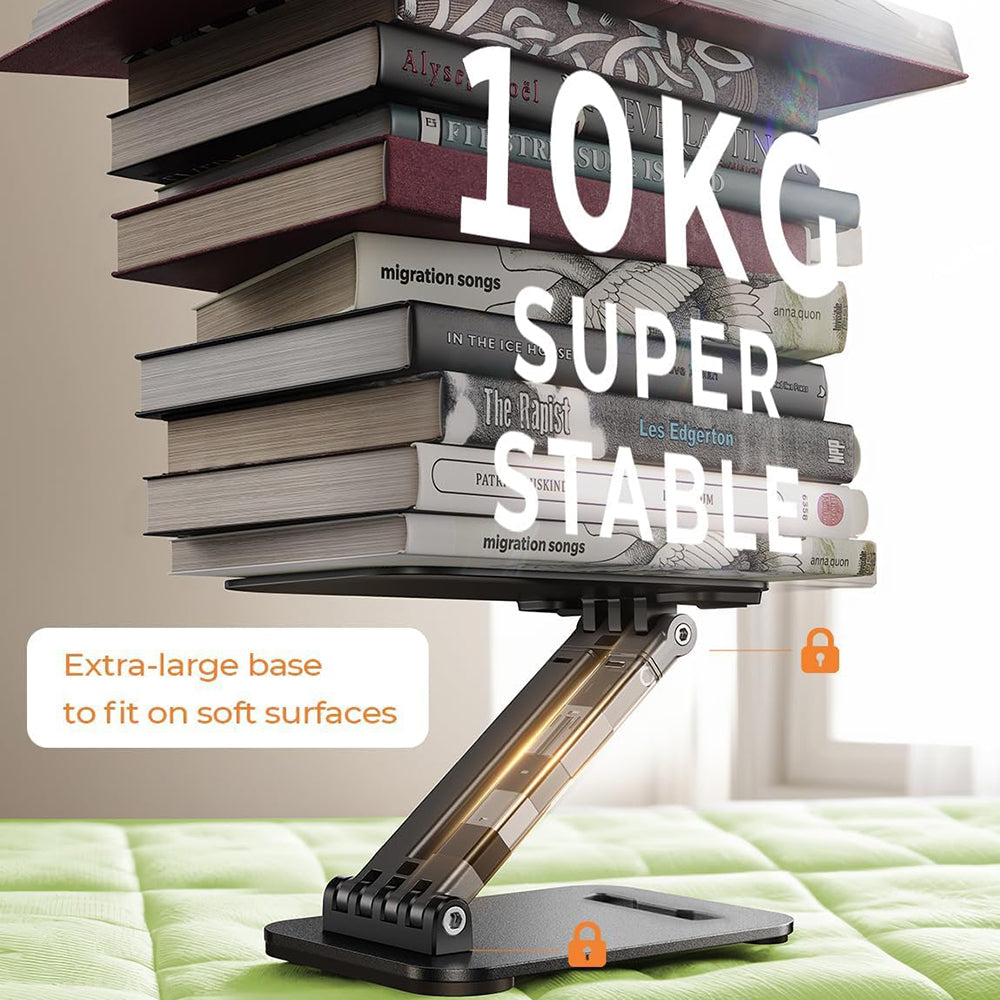 Lisen-pöytäteline puhelimelle / tabletille, 4 tuumaa - 15,9 tuumaa, musta YL0424080007