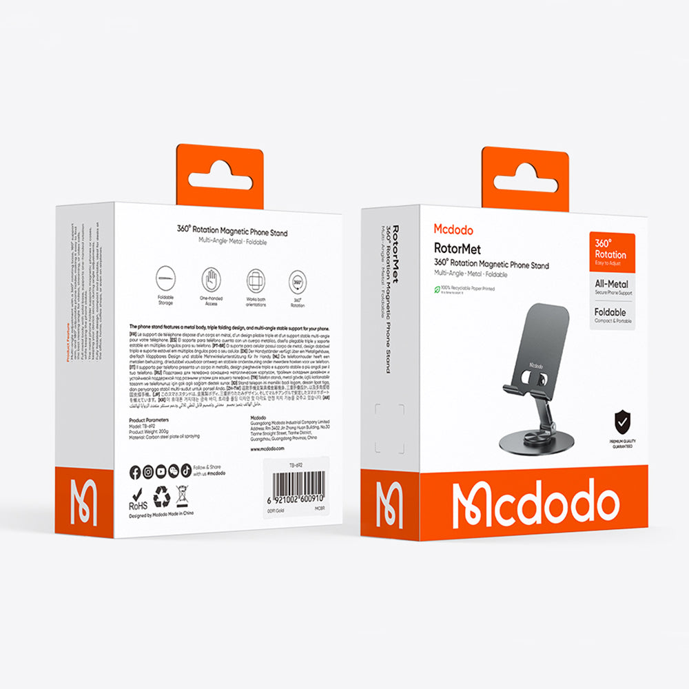 McDodo TB-6920 Pöytäteline, Harmaa