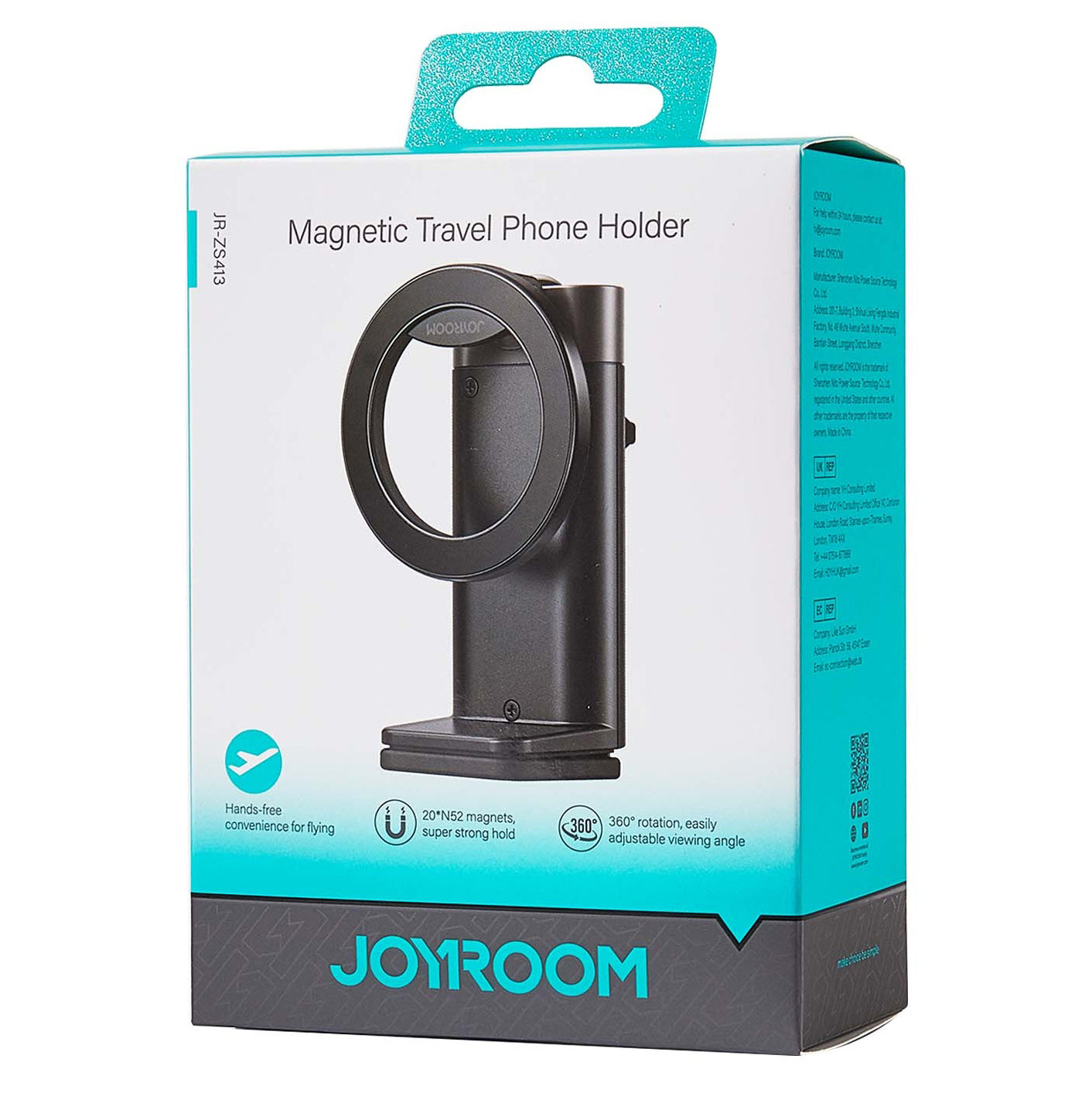 Magneettiteline Joyroom JR-ZS413, 4.7 tuumaa - 7 tuumaa, Musta
