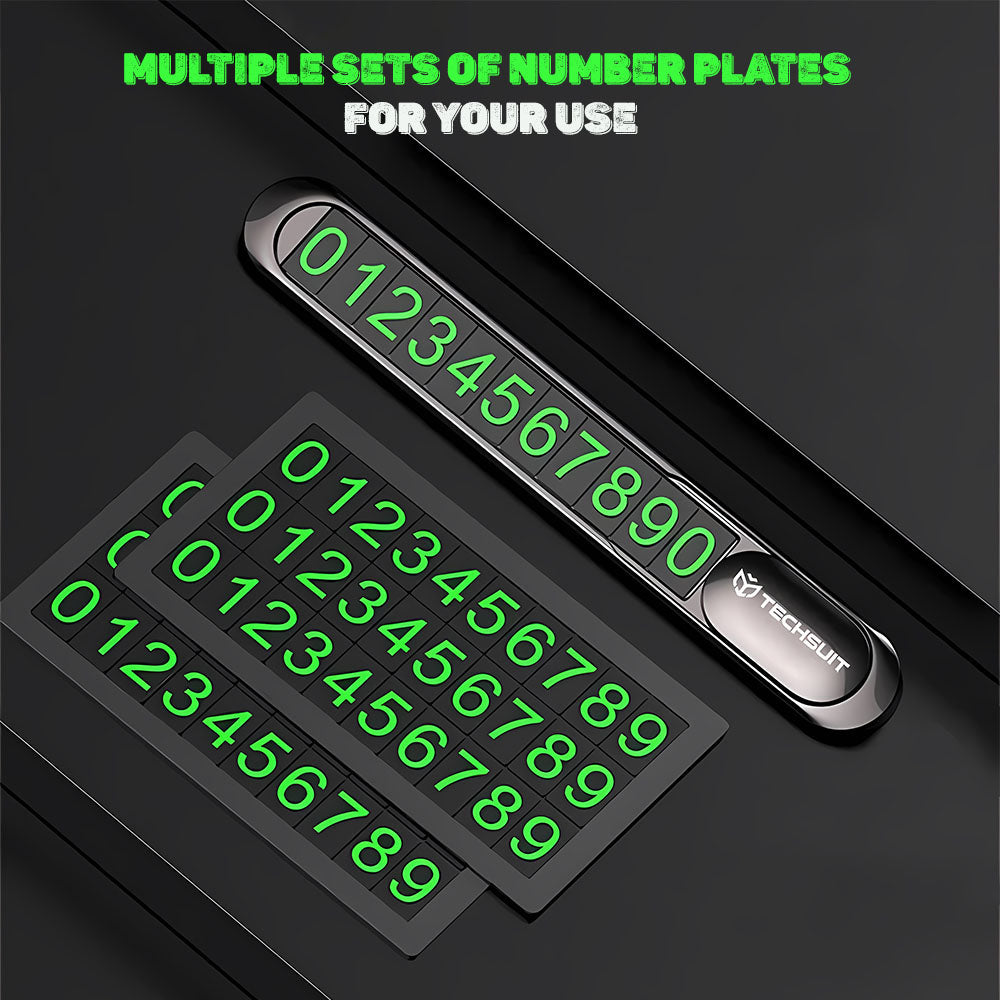 Auto Techsuit PNP1 Puhelinnumeron Teline