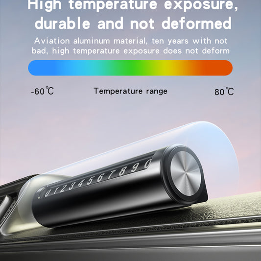 Auton puhelinnumeron teline Yesido C202, Musta