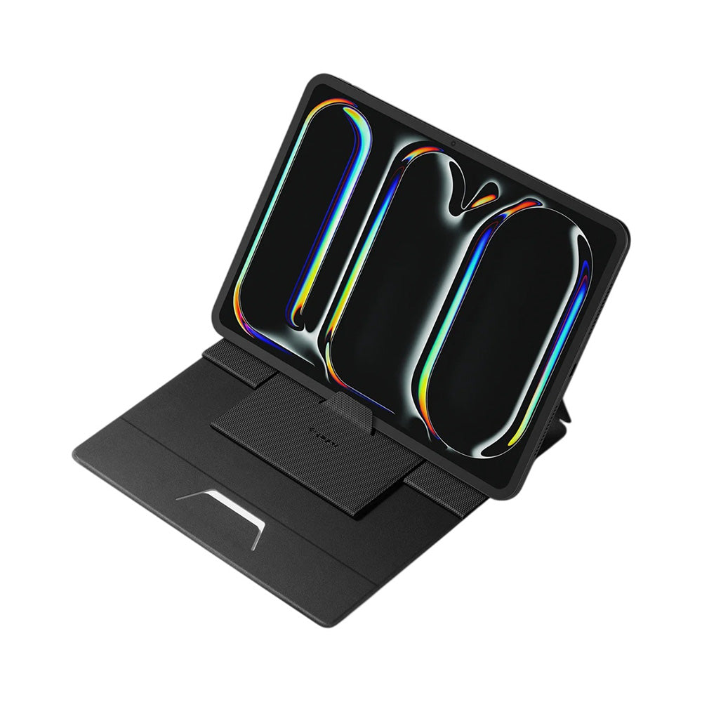 Spigen Slim Fold LD201-S8 -teline max. 16 tuuman kannettaville, Musta AMP11117